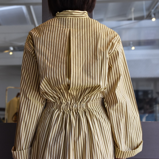 CristaSeya(クリスタセヤ)/ GATHERED COTTON MAO SHIRT DRESS #01SA-ST(8)