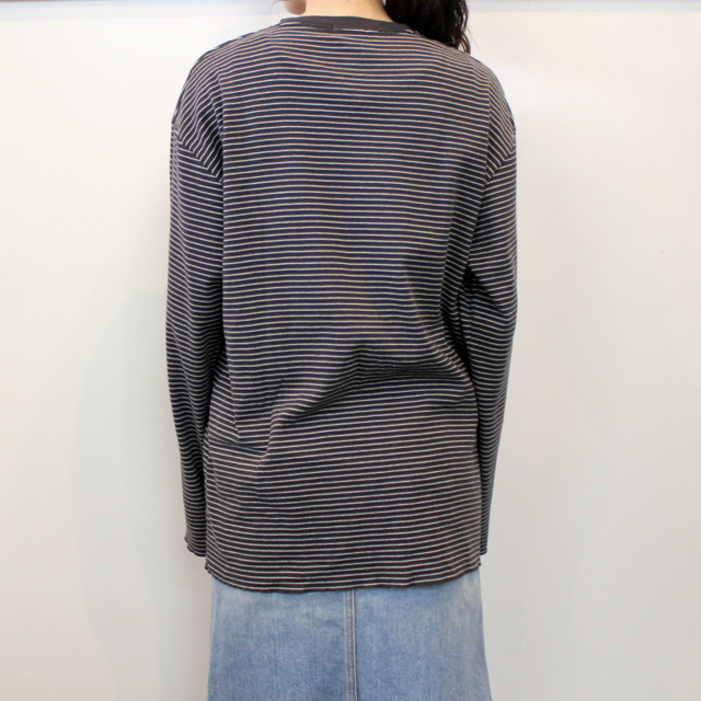 LENO&Co.(リノアンドコー) 【21SS】LONG SLEEVE BORDER T-SHIRT(2色展開)_H2101CS002【K】(8)