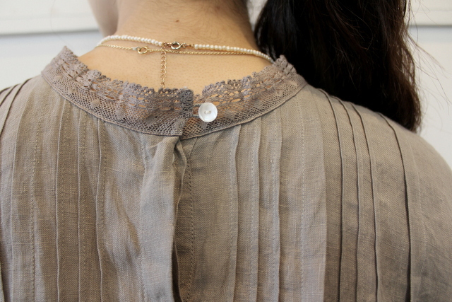 maison de soil(メゾンドソイル) LACE PINTUCK 2WAY SHIRT_NMDS21151【K】(8)