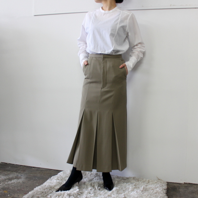 AURALEE(オーラリー) LIGHT WOOL MAX GABARDINE SKIRT_A21AS05MG【K】(8)