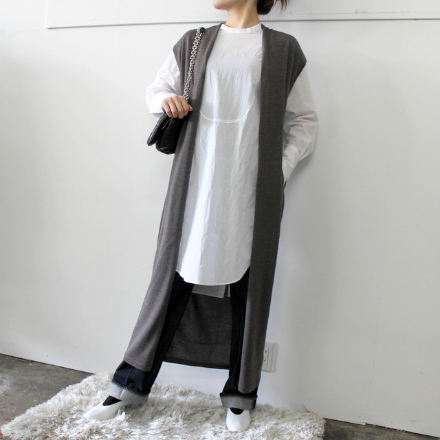 AURALEE(オーラリー) SUPER HIGH GAUGE WOOL KNIT SLEEVELESS ONE-PIECE_A21AC06HK【K】(8)