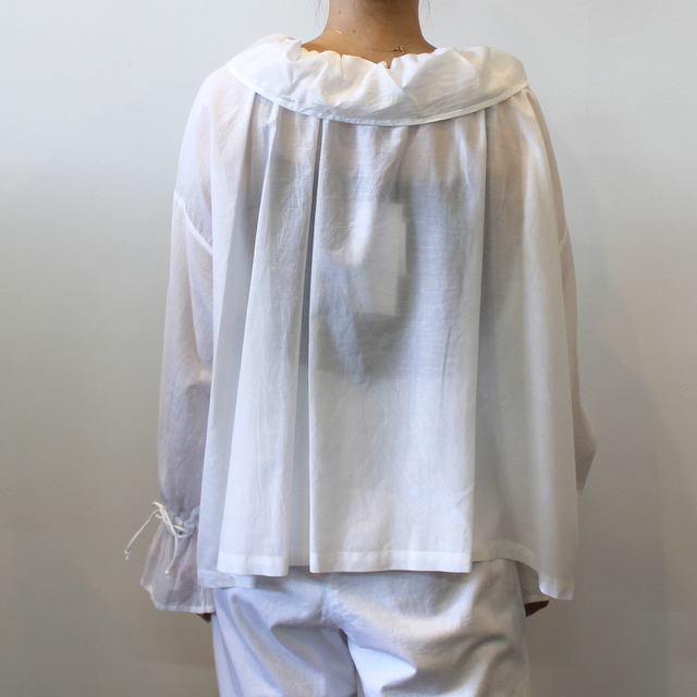 normment COTTON SILK FRILL BLOUSE#S22P-569(8)