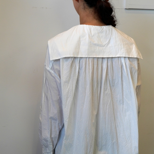 TOUJOURS(ƒgƒDƒWƒ…[) /SQUARE COLLAR PINTUCK SMOCK SHIRT#MM39FS02(8)