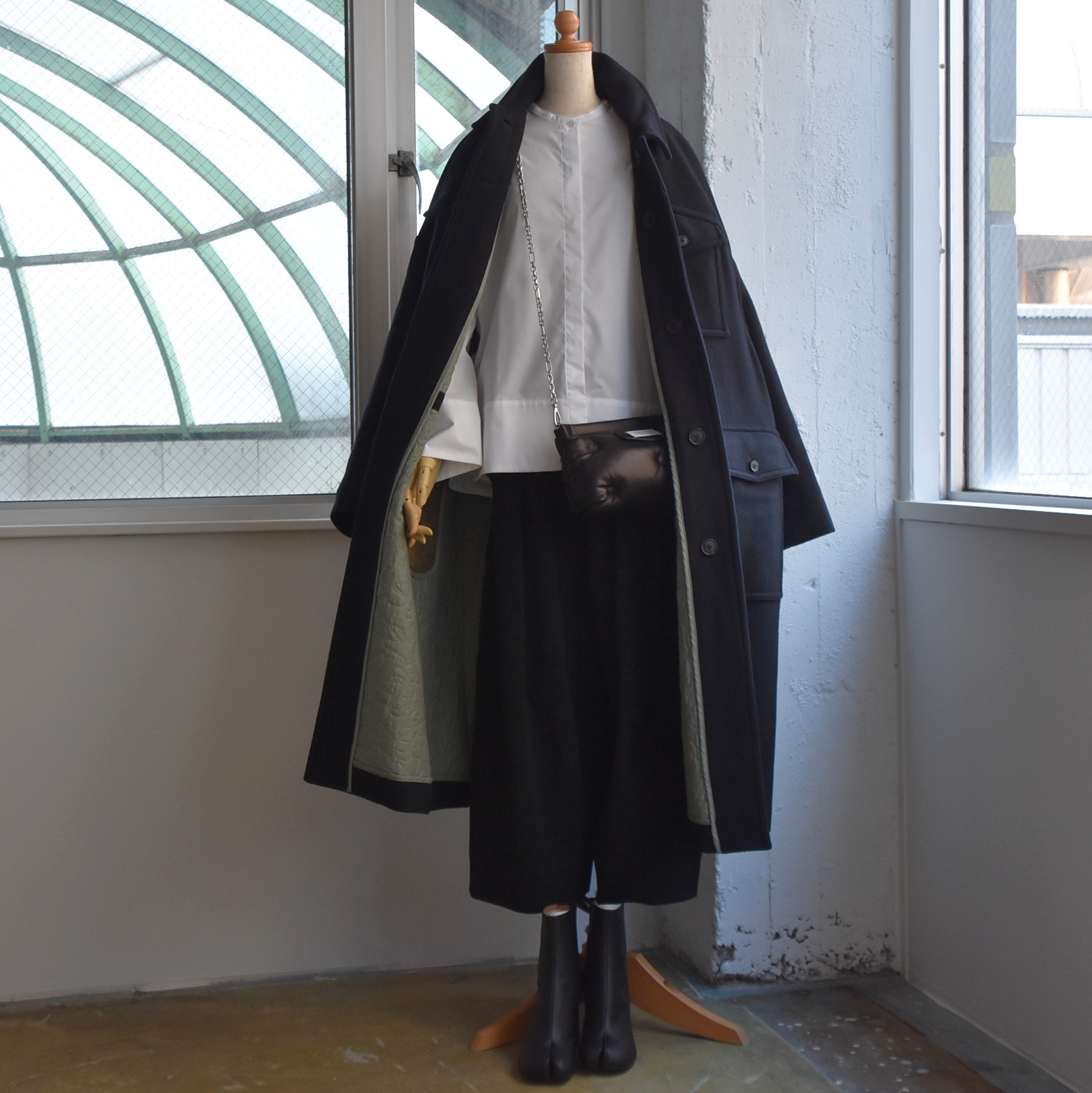 TENNE HANDCRAFTED MODERN(ƒeƒ“ ƒnƒ“ƒhƒNƒ‰ƒtƒeƒbƒhƒ‚ƒ_ƒ“) / 3tuck wide pants #0026-23FW-AA(8)
