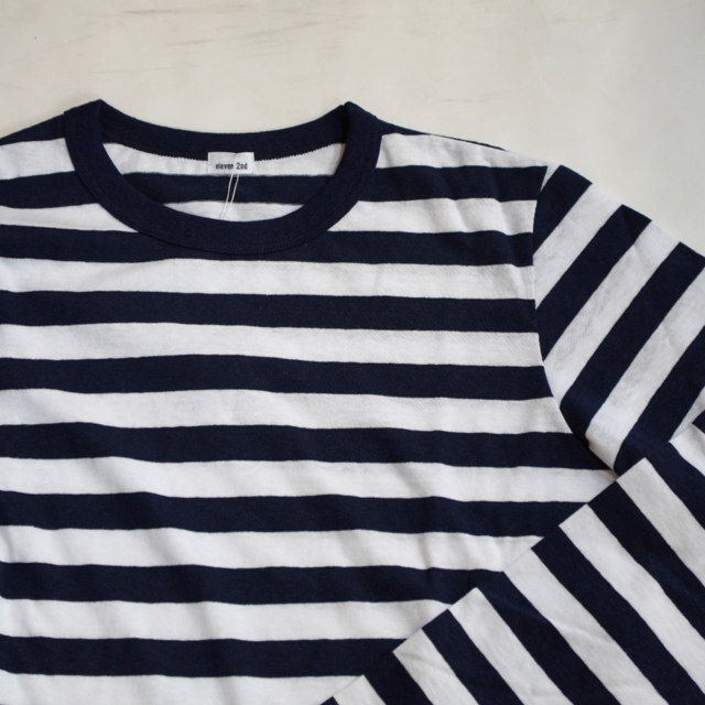 eleven 2nd (イレブンセカンド) COTTON BORDER JERSEY#E2C-2116(8)