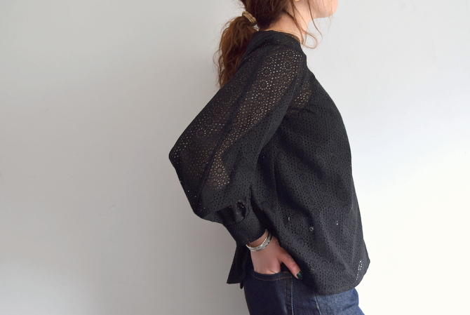 Bilitis dix-sept ans(ビリティス・ディセッタン) Cotton Lace Blouse(2色展開)(9)