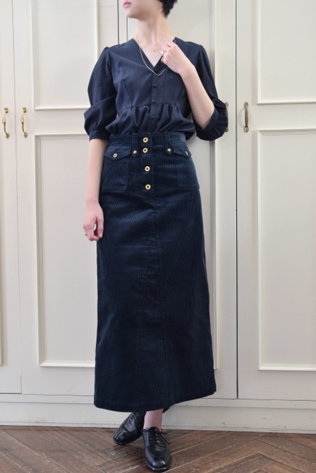 【50%OFF SALE】MW TOKYO(エムダブリュートーキョー) コーデュロイタイトスカート【K】(9)