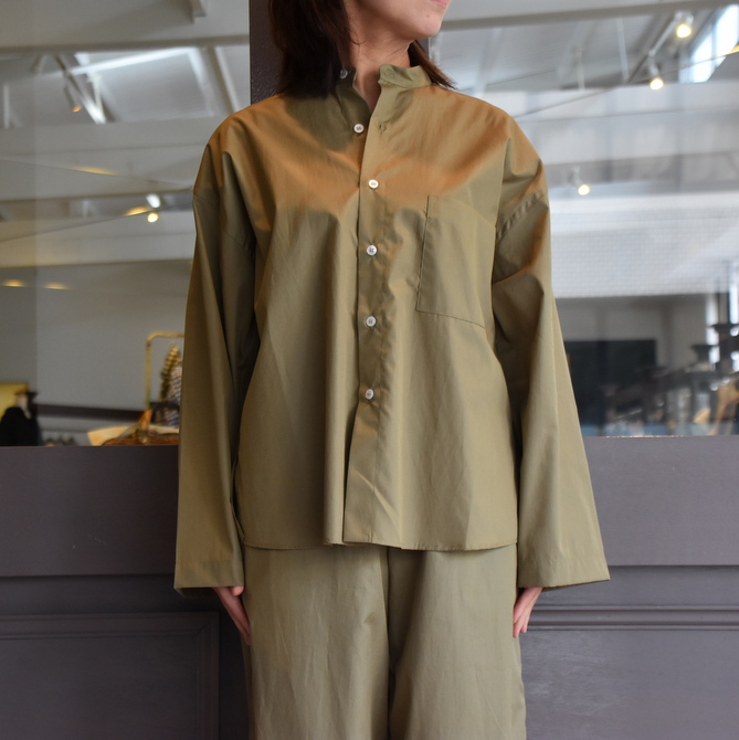 【30% off sale】CristaSeya(クリスタセヤ)/ LIGHT COTTON PYJAMA SHIRT #02DA-C(9)