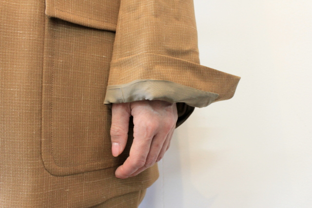 AURALEE(オーラリー) 【20SS】WOOL CUPRA LINEN CLOTH JACKET_A20SJ04CL【K】(9)