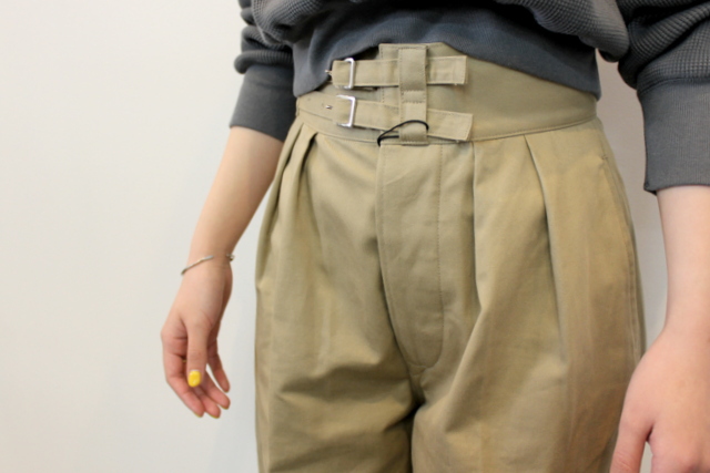 LENO&Co.(リノアンドコー) 【21SS】DOUBLE BELTED GURKHA TROUSERS(3色展開)_L2101PT001【K】(9)
