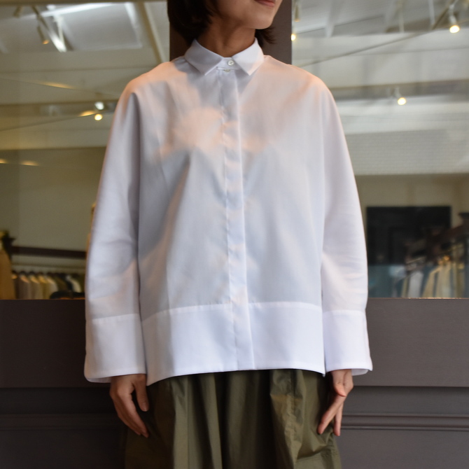 TENNE HANDCRAFTED MODERN(テン ハンドクラフテッドモダン) GUSSET SL SHIRT WITH COLLAR #0013-21SS(9)