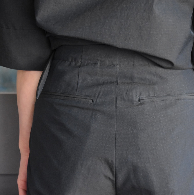 AURALEE(オーラリー)WADHED FINX RIPSTOP CHAMBRAY BELTED PANTS #A21SP07FL(9)