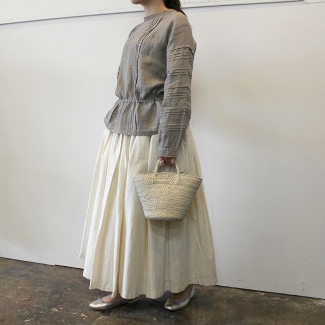 maison de soil(メゾンドソイル) LACE PINTUCK 2WAY SHIRT_NMDS21151【K】(9)