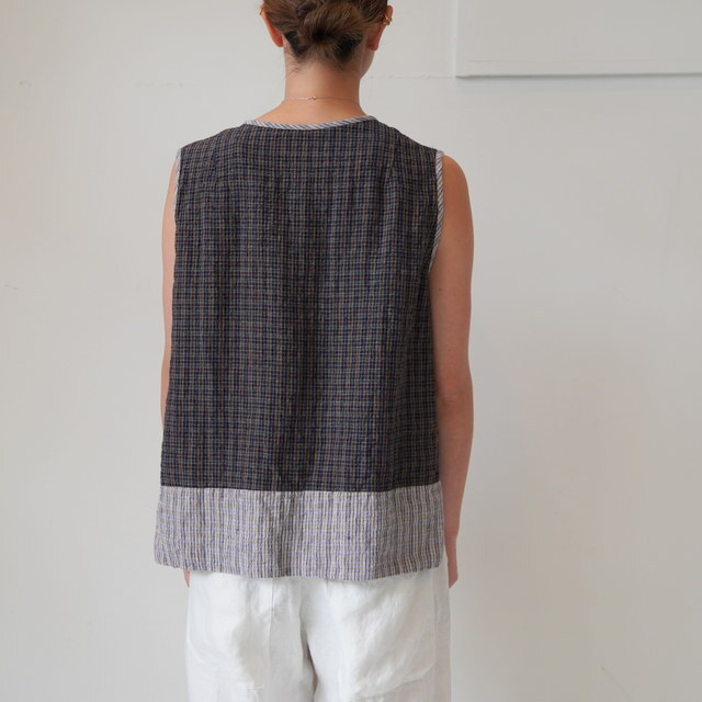 SARAH(サラ) SIMONE MINI CHECK LINEN S/ #C52999(9)