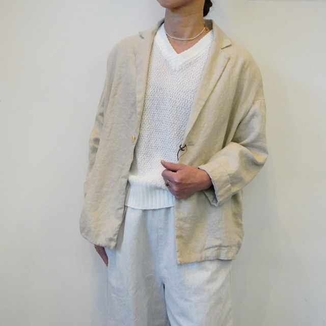 TRAVAIL MANUEL(トラバイユマニュアル) フレンチリネンツイル ラスティックJKT#4013-51(9)