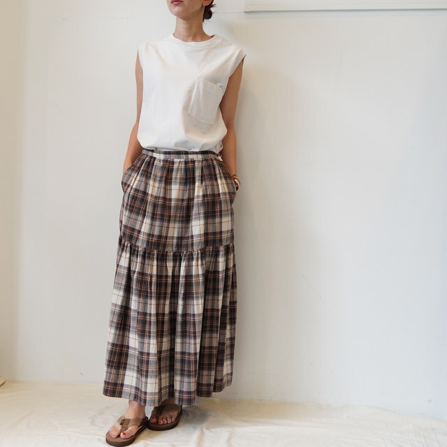 TOUJOURS(トゥジュー) / Raffled Maxi Skirt #TM42WK04(9)