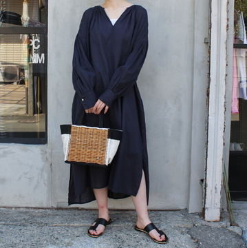 【40%off sale】normment コットンストライプジャガードドレス(2色展開)#S22S-R545