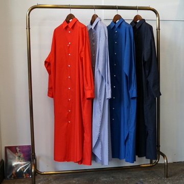 Graphpaper(グラフペーパー)Broad Stripe Regular Oversized Shirt Dress_GL231-60220B