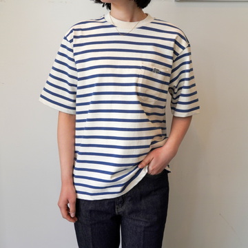 SCYE BACICS(サイベーシックス)Striped Cotton Jersey T-shirt#5723-21711