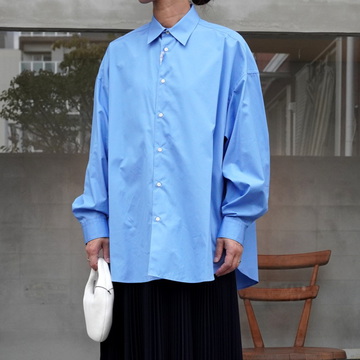 Graphpaper(グラフペーパー) High Count Broad L/S Oversized Regular Collar Shirts_GL233-50036B