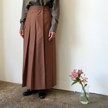【30% off sale】AURALEE(オーラリー) SUPER FULLING TWILL PLEATED SK #A23AS05FM