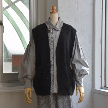 TOUJOURS(トゥジュー) / Rib Stitch Cardigan Vest #VM39XK02