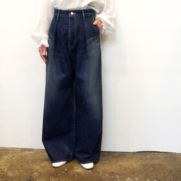 Graphpaper(グラフペーパー)SALVAGE DENIM TWO TUCK WIDE PANTS #GL241-40189DB