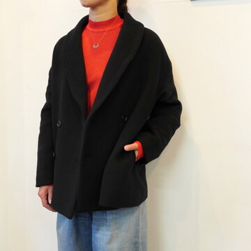 Graphpaper(Oty[p[)LIGHT MELTON SHAWL COLLAR COAT #GL243-10273B