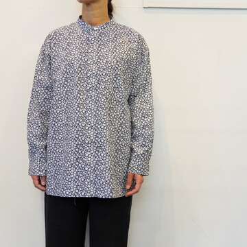 TOUJOURS(gDW[) Baggy Band Collar Shirt#AM41GS03