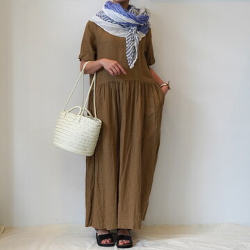 ARMEN(A[) BOAT NECK S/SL ONEPIECE #NAM1632LP