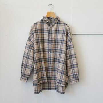 yarmo([) RUFFLE SHIRTS FLANNEL CK #YAR-25AWS28CK