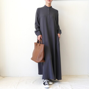 Graphpaper(Oty[p[) Satin Band Collar Dress #GL253-60095B