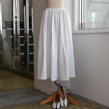 Whiteread (zCg[h) / LINEN SKIRT #SKIRT02-AA