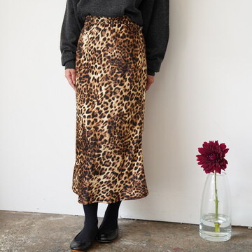 Oblada(Iu_) LEOPARD PRINT SKIRT#M2510SK04