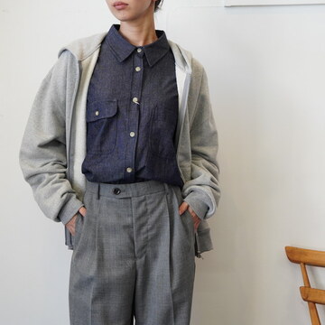 SARAH(T) FRENCH TERRY ZIP HOODIE #C91419-030