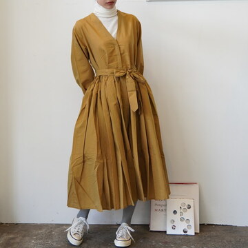 maison de soil(]h\C) / RAJASTHAN GATHER WRAP DRESS #INMDS25744