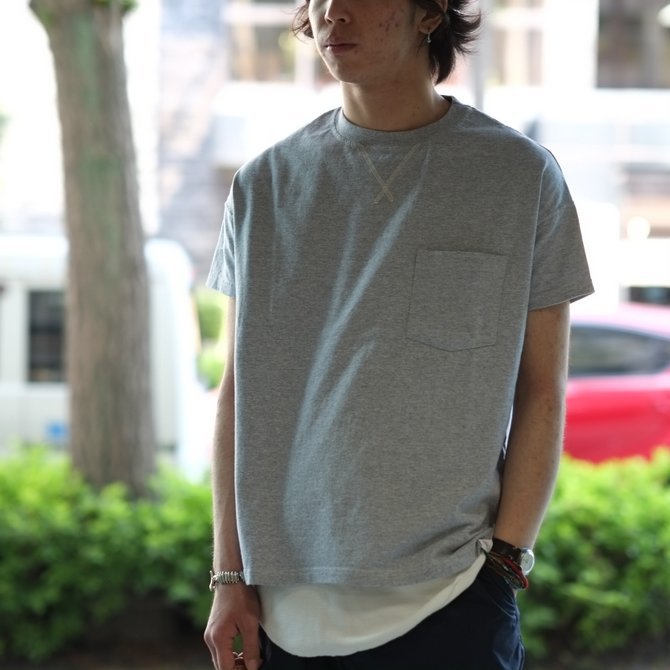 Cal Cru(JN[) C/N S/S RELAXED FIT(MADE IN USA)  -GRAY-(10)