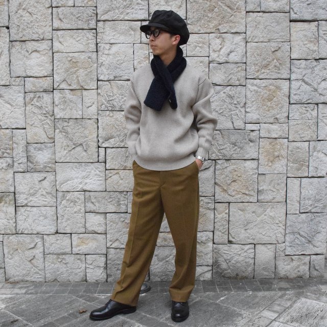 驚きの値段】 AURALEE SUPER SOFT WOOL FLANNEL SLACKS スラックス