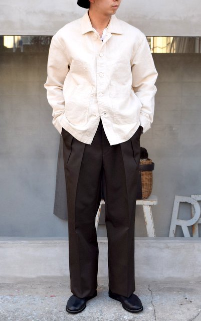 【未使用】NEAT cavalry twill wide khaki