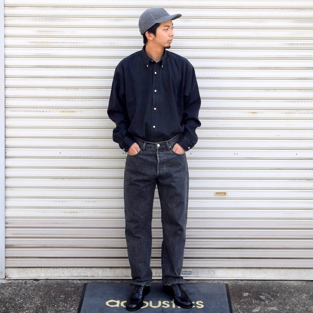 A.PRESSE Black Washed Denim Pantsサイズ34