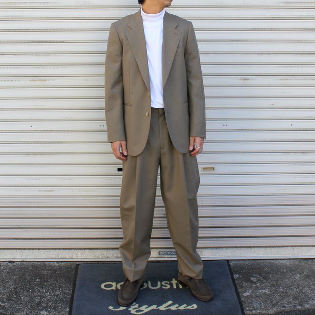 AURALEE(オーラリー)/ BLUEFACED WOOL WIDE SLACKS -TOP KHAKI ...