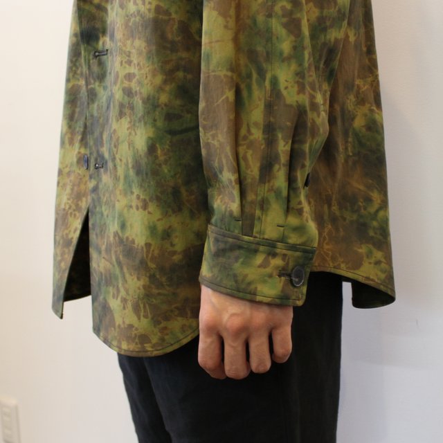 山内 (やまうち)/ 塩縮加工超強撚コットン・ハコムラシャツジャケット -camouflage- #22135-B(10)