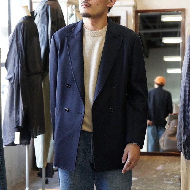 ULTERIOR(AeA) / SUPER FINE LIGHT MELTON DB JKT  -DEEP NAVY- #UJK25-KC205-A(10)