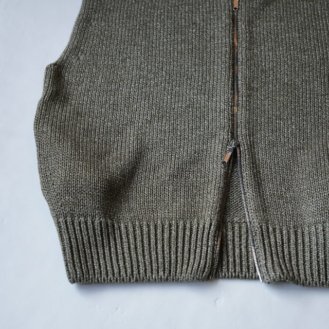 �y26SS�zOlde H&Daughter(�I�[���h�G�C�`�A���h�h�[�^�[)/ SILK LINEN VEST -3color- #BK063(10)