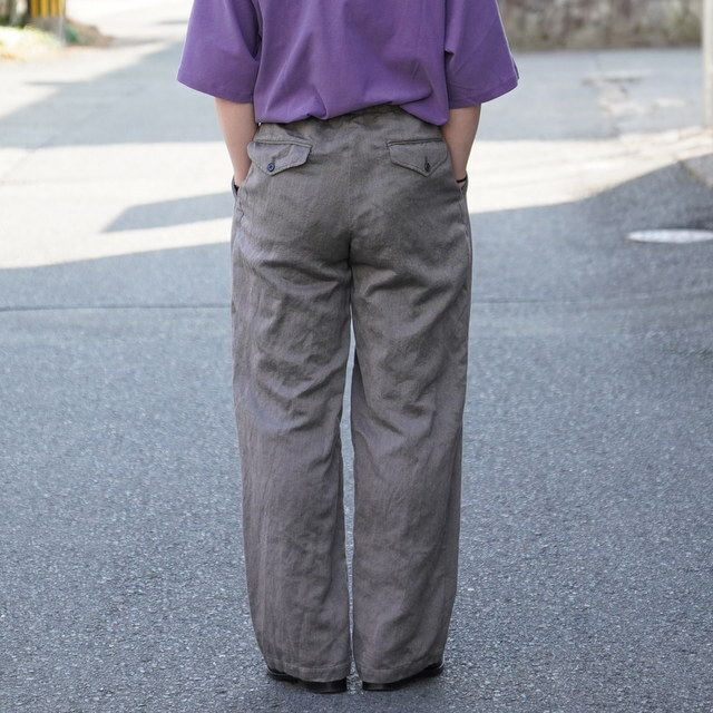 ULTERIOR(�A���e���A) / WASHED C/L CORKSCREW JKT , WASHED C/L CORKSCREW DRAWSTRING PANTS�ySET UP�z-KHAKI GREY- #UJK29-LA235-B(10)