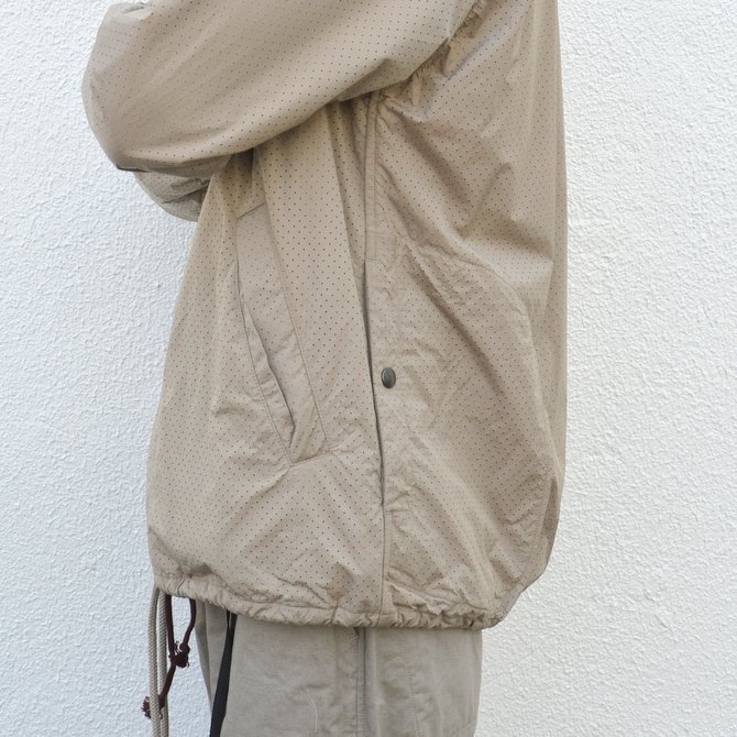 y40% off salezts(s) (eB[GXGX) Perforated Nylon Taffeta Cloth Coach Jacket -(32)Gray Beige- #TT36AJ02 (11)