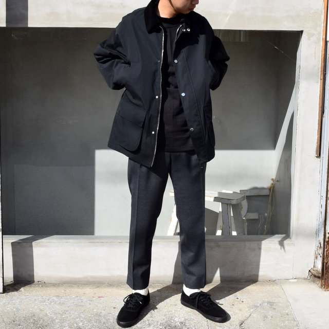 国内直営店 MARKAWARE 【送料無料】 WAYFARER (BLACK) COAT ステンカラーコート