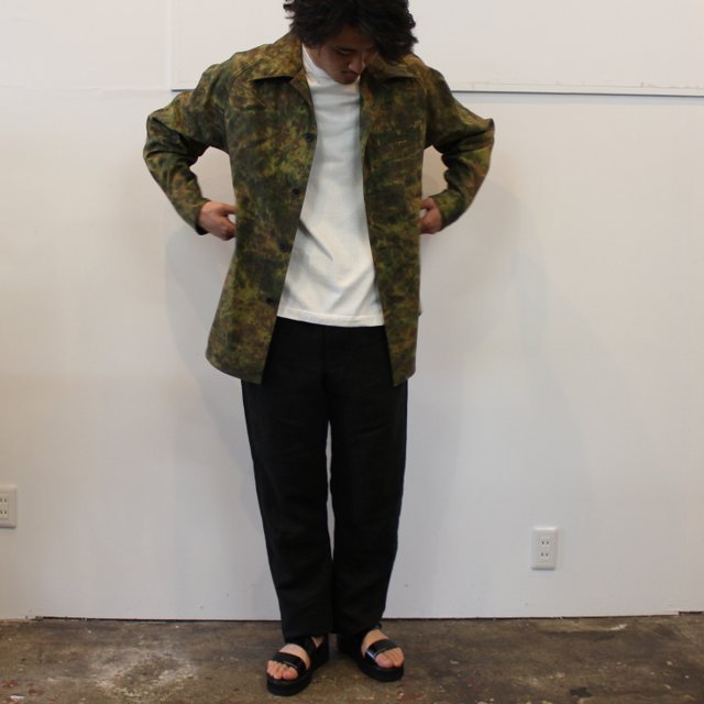 山内 (やまうち)/ 塩縮加工超強撚コットン・ハコムラシャツジャケット -camouflage- #22135-B(11)