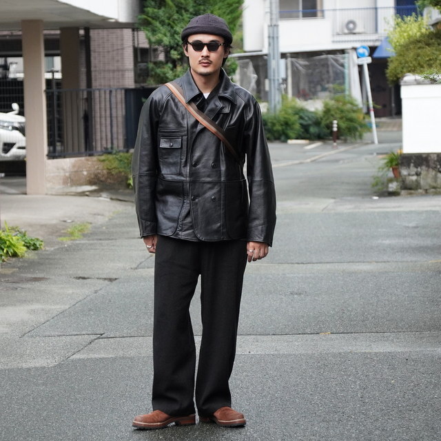 y25AWzCCU(V[V[[)/ COVERALL -BLACK- #SH-61-C-COW-4(11)