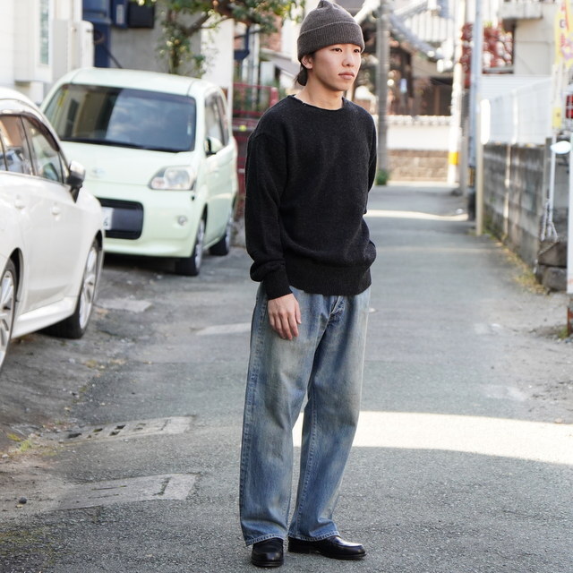 �y25AW�zMAATEE&SONS(�}�[�e�B�[�A���h�T���Y)/ ����݋N��SWEATER -CHACOAL,MIX KHAKI- #MT5303-0123(11)